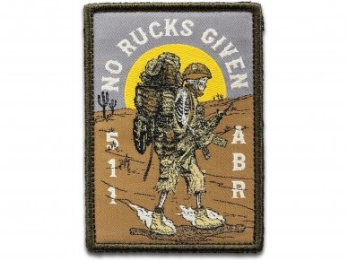 5.11 TACTICAL NO RUCKS GIVEN BROWN PATCH