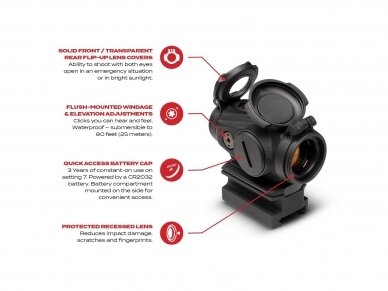 AIMPOINT KOLIMATORIUS DUTY RDS 2 MOA SU 39MM LAIKIKLIU 4