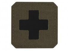 MEDIC CROSS LASER CUT PATCH RG/BLK