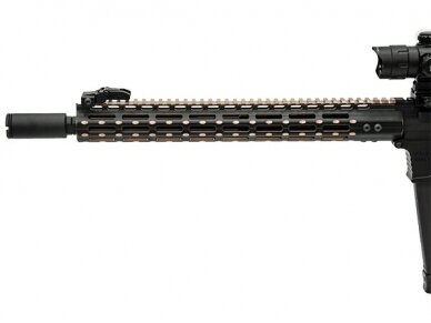 UTG HANDGUARD PRO M-LOK® AR15 15″ SUPER SLIM RAIL, BLACK/BRONZE 2-TONE 3