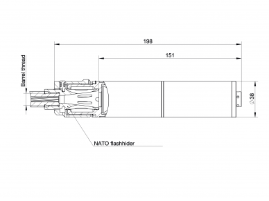 B&T SILENCER ROTEX-X 5.56 NATO QD 2