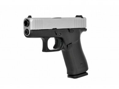 GLOCK 43X PISTOL SILVER SLIDE 9X19 1