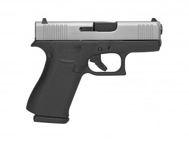 GLOCK 43X PISTOL SILVER SLIDE 9X19