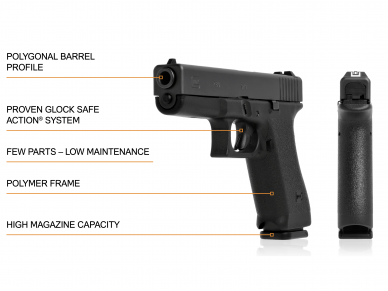 GLOCK P80 PISTOLETAS 9X19 - 40 METŲ GLOCK JUBILIEJUS 3