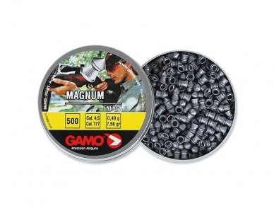 PELLETS GAMO MAGNUM 4,5 MM 500 PCS.