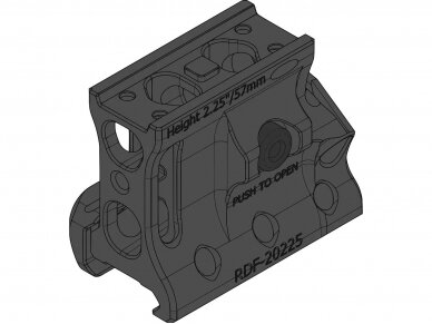 SPUHR AIMPOINT T-2 MOUNT + AIMPOINT MAGNIFIER MOUNT H57mm 4