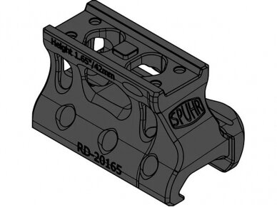 SPUHR MOUNT AIMPOINT T-2 H42mm/1.65" PIC (LOWER CO-WITNESS 1/3) 1