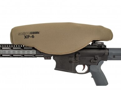 NEOPRENINĖ OPTIKOS APSAUGA SCOPECOAT XP-6 LARGE 12.5″ X 42MM COYOTE 1