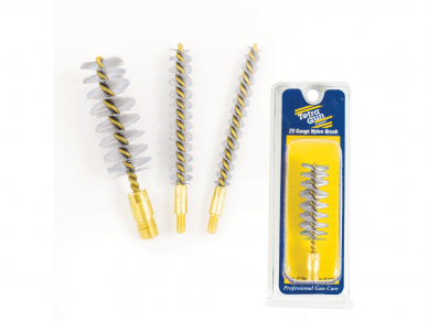 PROSMITHTM NAILONINIS ŠEPETĖLIS 12CAL. BRASS CORE NYLON BRUSH (1054I)