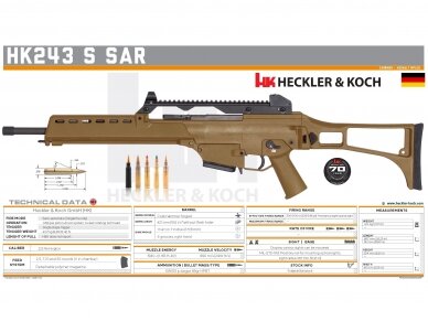 HK243 SEMI-AUTOMATIC RIFLE S SAR SPORTER RAL8000 5