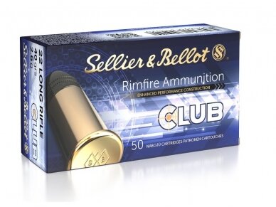 SELLIER&BELLOT ŠOVINYS 22LR CLUB/STANDARD 2,6. 50ŠOV