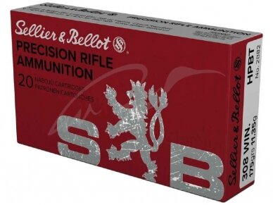 SELLIER&BELLOT AMMO 308Win HPBT 175gr. 11,35g OTM