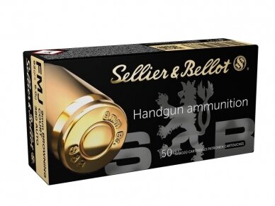 SELLIER&BELLOT AMMO 9x17mm, .380  92gr. 6,0g,