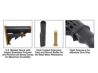 UTG PRO STOCK M4/AR15 COMMERCIAL, 6 POSITIONS. 3