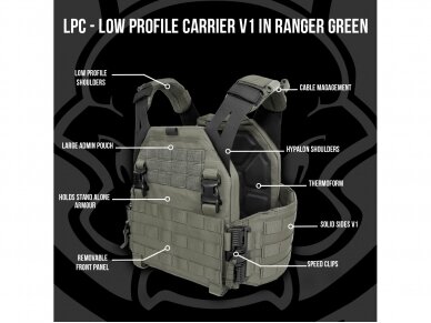 WARRIOR ASSAULT SYSTEM LIEMENĖ LOW PROFILE CARRIER 6