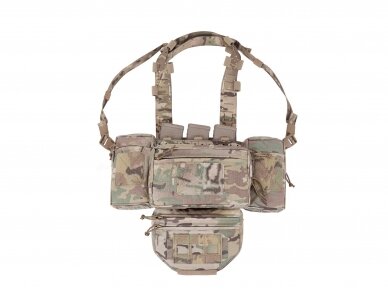 WARRIOR ASSAULT SYSTEMS MODULAR CHEST RIG WITH FOUR POUCHES