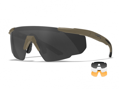 PROTECTIVE EYEWEAR WILEY-X SABER ADVANCED GREY/CLEAR/LIGHT RUST 9